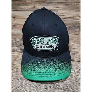 Ron Jon Surfboards Hat Cap Surf Shop Flex Fit Green Black Vtg Baseball Fitted